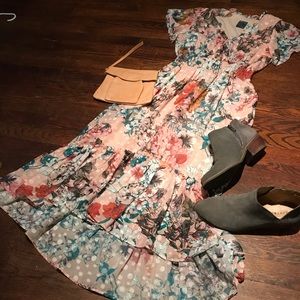 Midi floral dress
